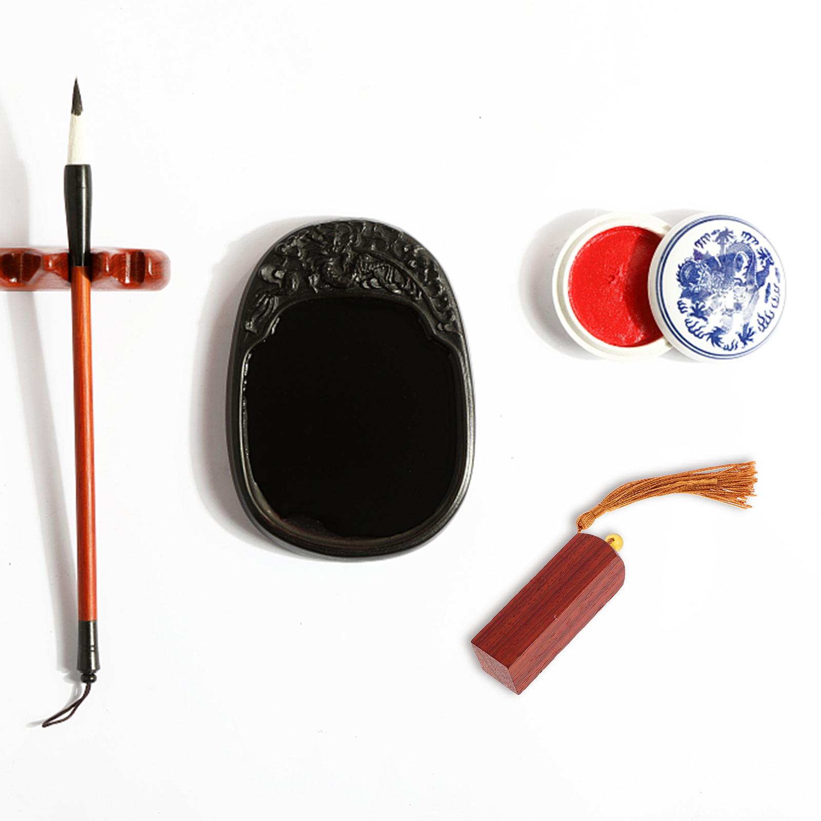 Stempelkissen, leere Siegel, Briefmarken, Holzstempel, Schnitzerei, Versorgung, Kalligraphie-Tinte