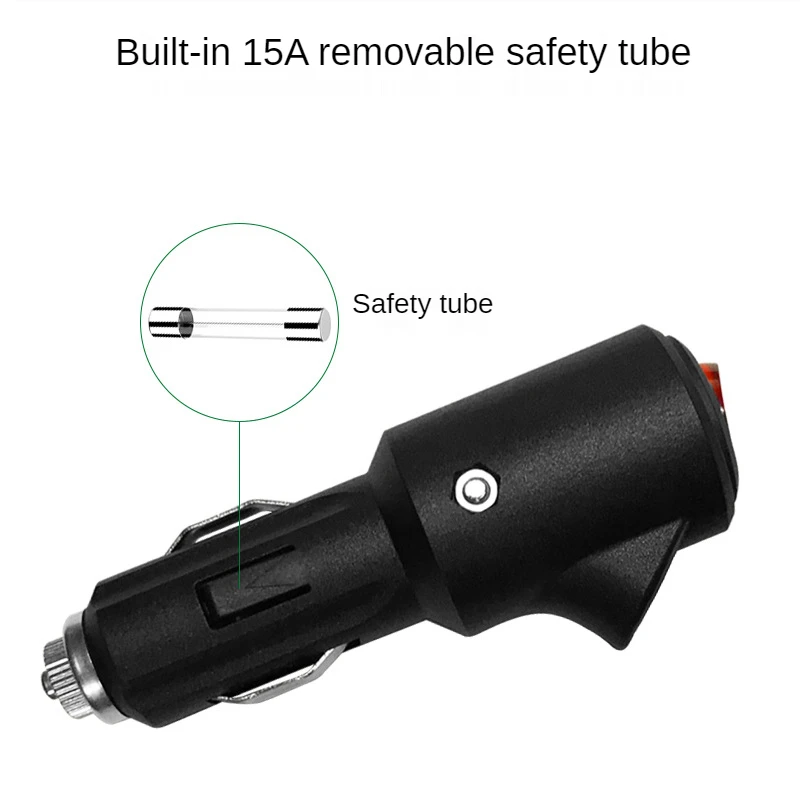Universal 12V 24V 15A อัตโนมัติช่องจุดบุหรี่ในรถยนต์หัวเชื่อมปลั๊ก Adapter พร้อมสวิตช์ Off อุปกรณ์ตกแต่งรถ