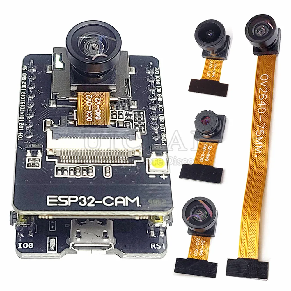 Kit de módulo de cámara ESP32 Original 2,4 GHz WiFi Bluetooth 8MB PSRAM OV2640 módulo de cámara 66 120 160 grados 850nm visión nocturna