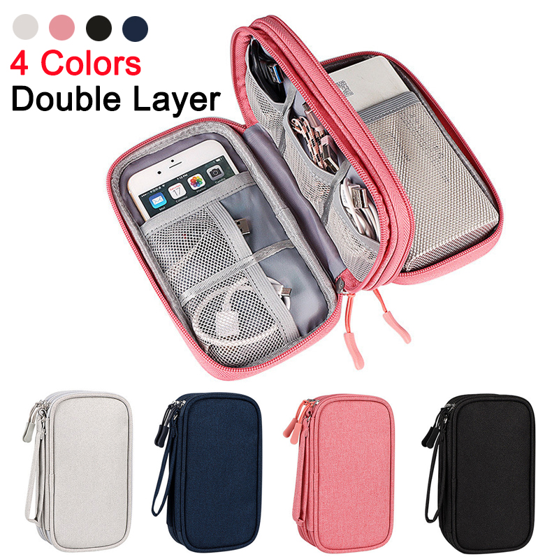 Tragbare Reise digitale Produkt Aufbewahrung tasche Veranstalter mehr schicht ige Headset Kabel tasche Laden Schatz USB-Daten Kabel tasche
