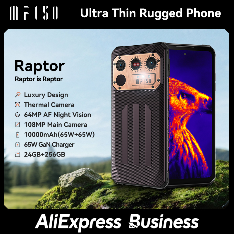 IIIF150 Raptor Máquina Robusta 6.8 ''FHD + 120Hz Display 24GB + 256GB 10000mAh 108MP Ultrafino Celular Robusto Android 13