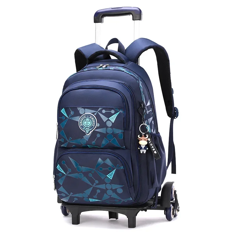 Mochilas escolares con ruedas para niños, mochila escolar para estudiantes, puede subir escaleras, Maleta informal, mochila de viaje para niños de 6 a 13 años