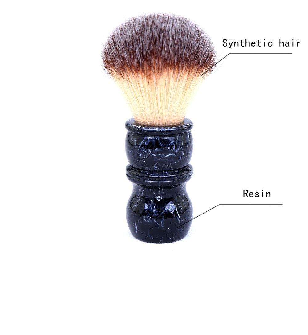 Yaqi 24MM 남성용 면도 브러쉬 수지 손잡이 나일론 남성용 통관 수염 전문 이발사 얼굴 청소 면도 브러쉬 도구