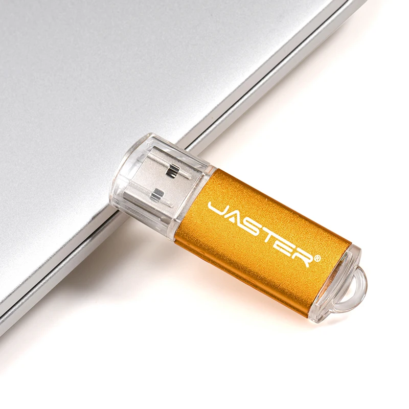 JASTER USB Flash Drive มินิไดรฟ์ปากกาโลหะฟรี Key Chain ของขวัญ Memory stick สีดํา Pendrive 64GB 32GB สีแดงจัดเก็บข้อมูลภายนอก