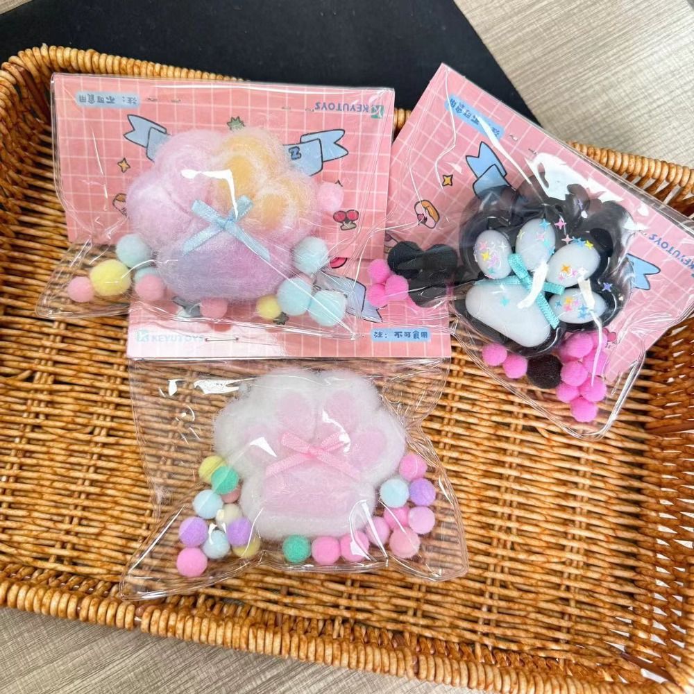 Cute Squeeze Cat Paw Toys Sticky Relief Relax Toys Decompressing Toy Funny Gift Soft Squeeze Toy