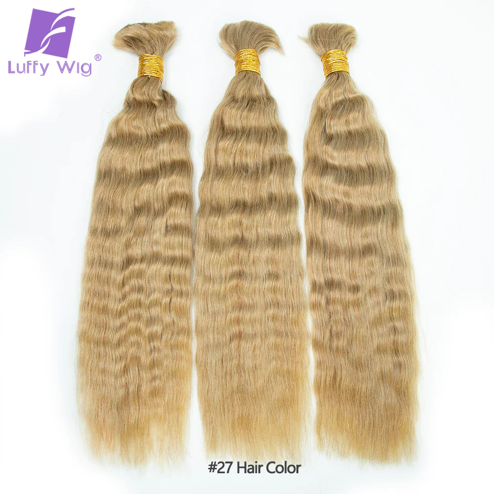 Cabelo humano em massa para trança birmanês remy duplo desenhado sem trama extensões de cabelo sem nós boho caixa tranças cabelo 30 27 molhado e ondulado