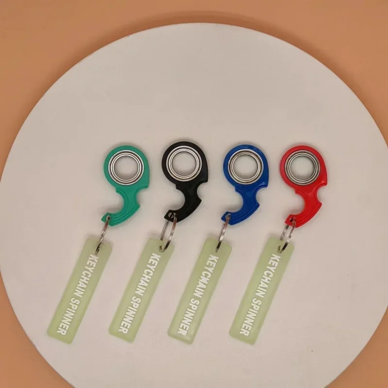 Mới tinh tế giải nén Keychain ngón tay Spinner chống lo âu Đồ chơi ngón tay xoay Keychain cho cặp vợ chồng Quà Tặng