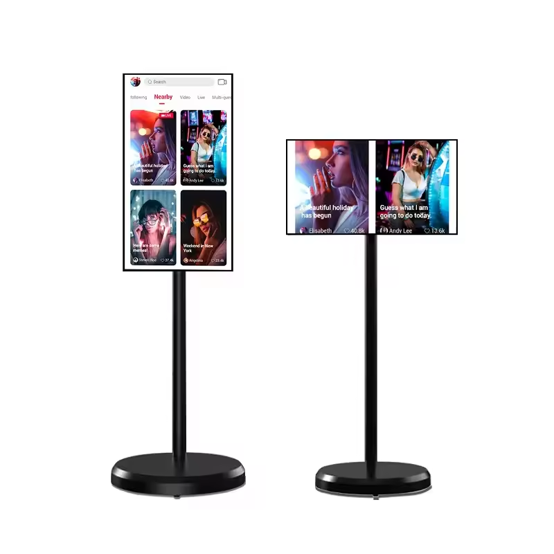 2024 Popular Tv portátil con batería Fitness Video de juegos Android 21,5 pulgadas Stand By Me Smart Tv Bluetooth opción Reomte