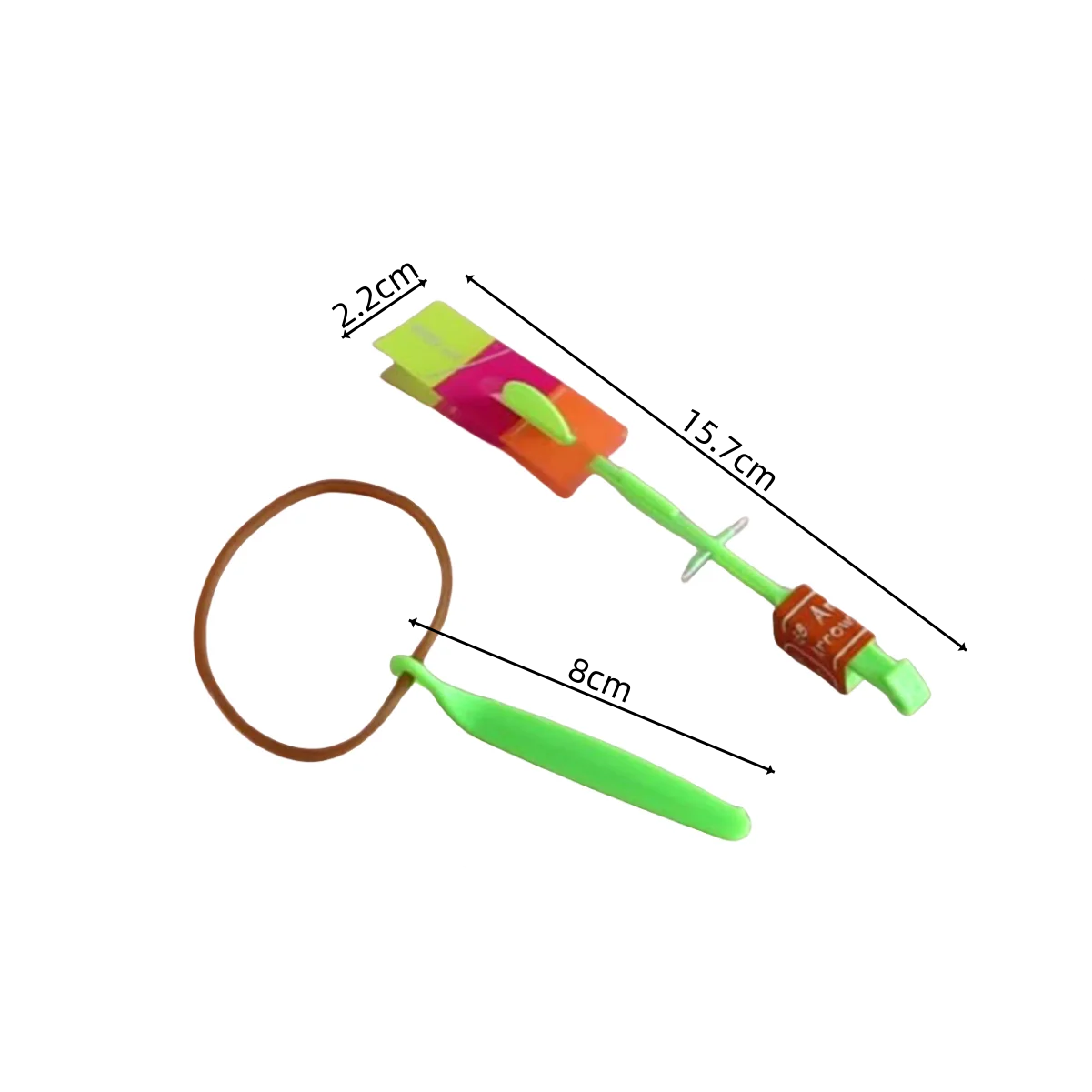 Outdoor Flash Rocket toy LED Lights Glowing Slingshot Rocket Helicopter Flying Toy kid's Party Fun Gift Rubber Band Ejector Toys