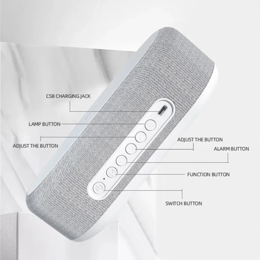 Alarm Clock Wireless Chargers Pad Phone Bedroom Lamp Night Light Desk Thermometer For iPhone 17 16 15 14 13 Fast Charging Dock