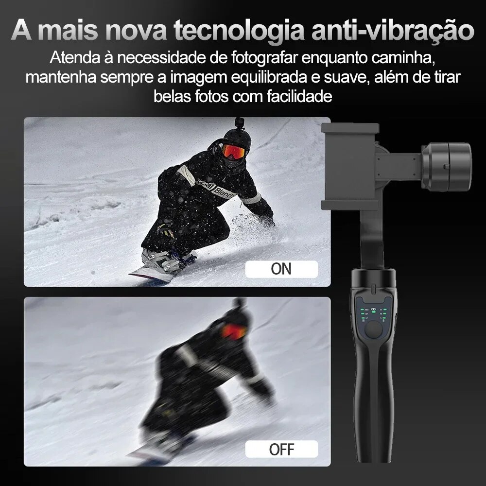 Qaml f8 Handheld 3-Achsen-Kardan-Telefonhalter Anti-Shake-Video aufzeichnung stabilisator für Xiaomi iPhone Handy Smartphone
