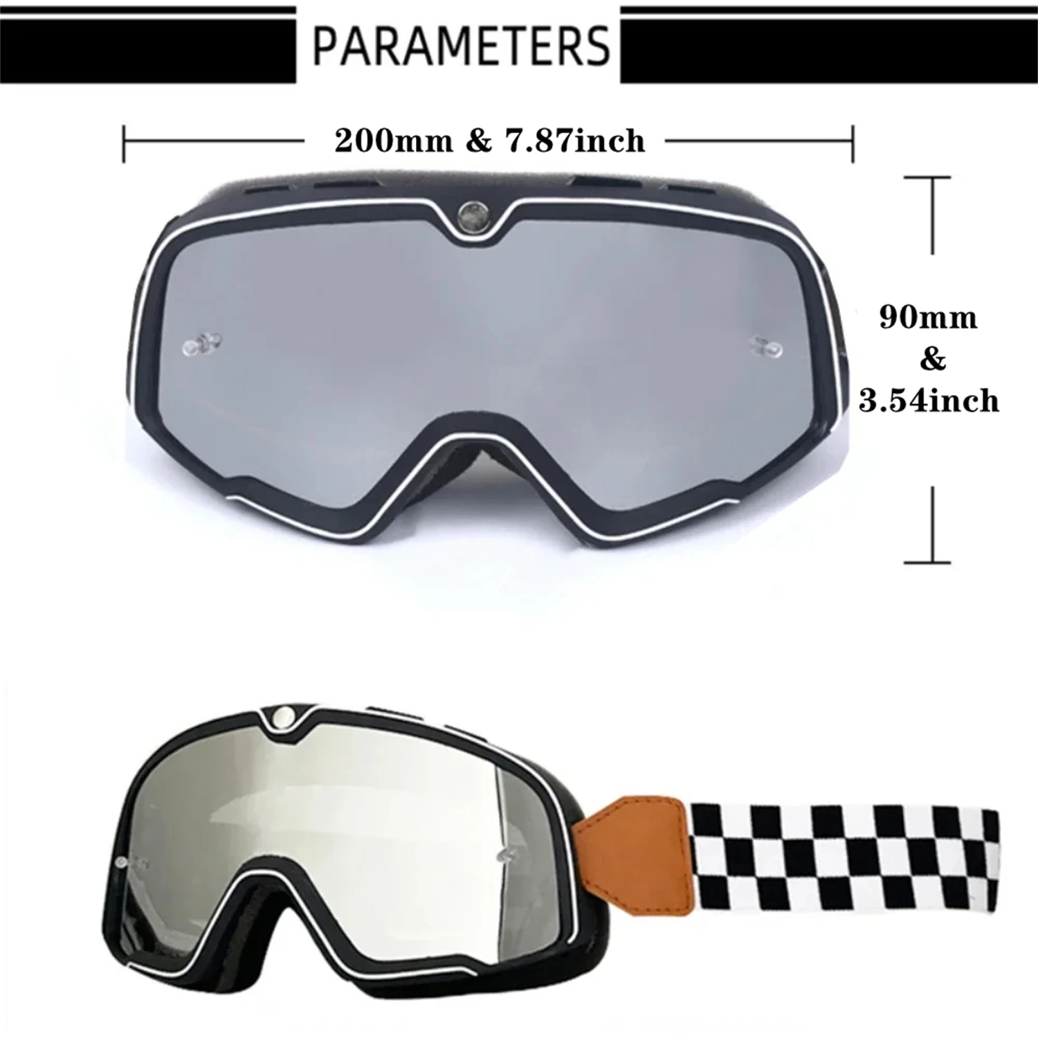 2021 レトロオートバイゴーグルメガネ防風モトクロスサングラスヴィンテージヘルメットメガネサイクリングレーシングカフェレーサー