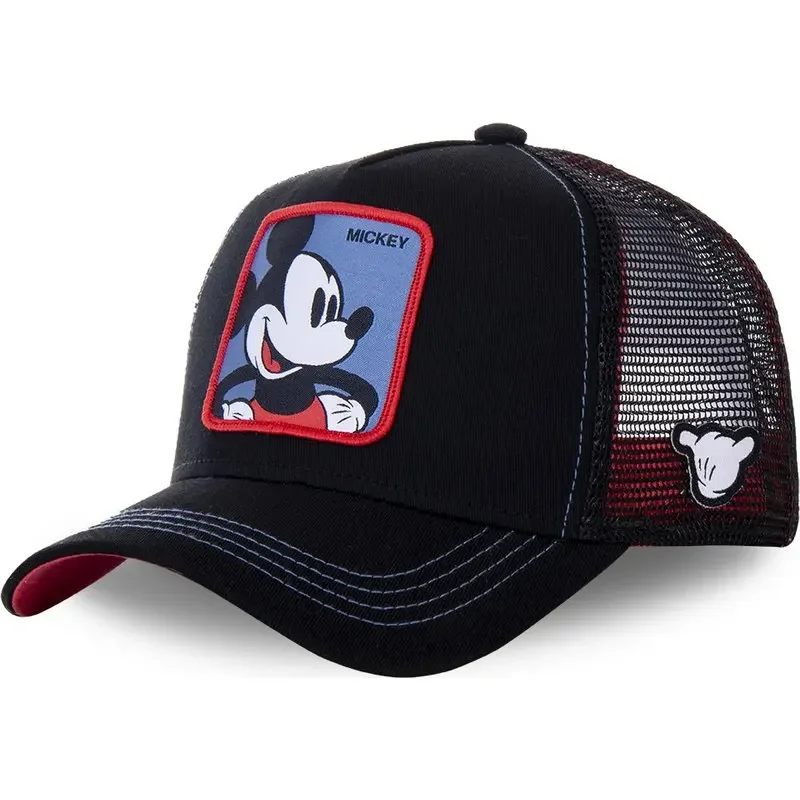 고품질 디즈니 스타일 애니메이션 만화 Snapback 코튼 야구 모자 남자 여자 힙합 아빠 모자 트럭 메쉬 모자 Dropshipping