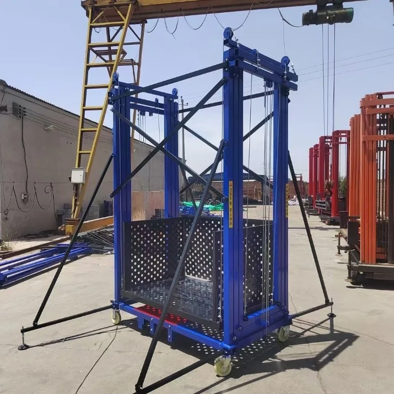 Low Profile Folding Lift Table 500KG Load Capacity Compact Design Workshop Warehouse Equipment With Safety Guard Rail