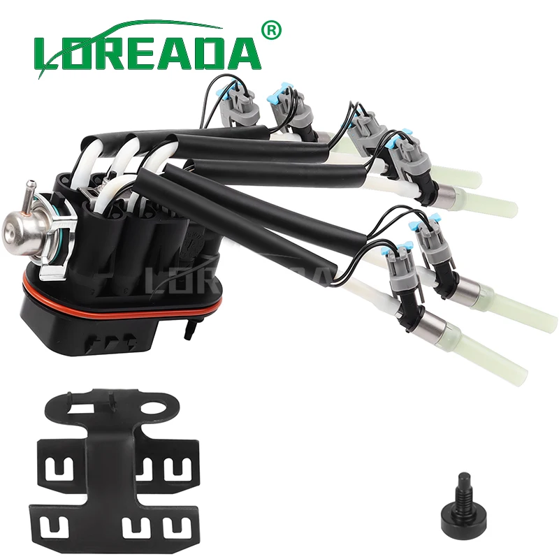12568332   Injetor de combustível Spider FJ503 6 cilindros com suporte de retenção SCPI para MPFIFJ10565 para 96-05 Chevrolet Chevy GMC GM 4.3L