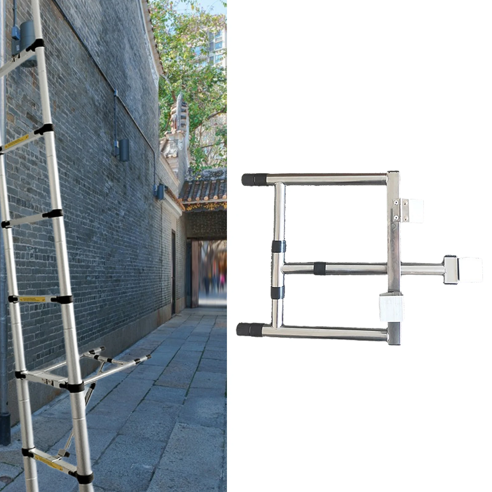 Leiterstabilisator, tragbare Verlängerungsleiter-Stabilisator, Zubehör für Dach, Wand, rutschfeste Leiterhalterung, sichere Installation