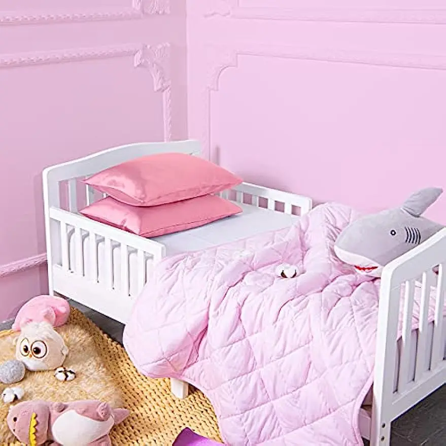 1 federa per cuscino per bambini in raso di seta 35X50 cm, federe da viaggio super morbide e setose per asilo nido, bambini, ragazzi e ragazze