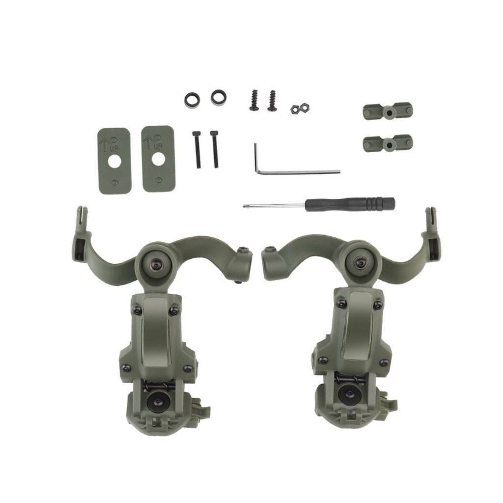 ARC Track หมวกกันน็อคยุทธวิธีป้องกัน Earcup Adapter, หลายมุมหมุน OPS Core ARC และ Wendy M-LOK ทีม Track Adapter