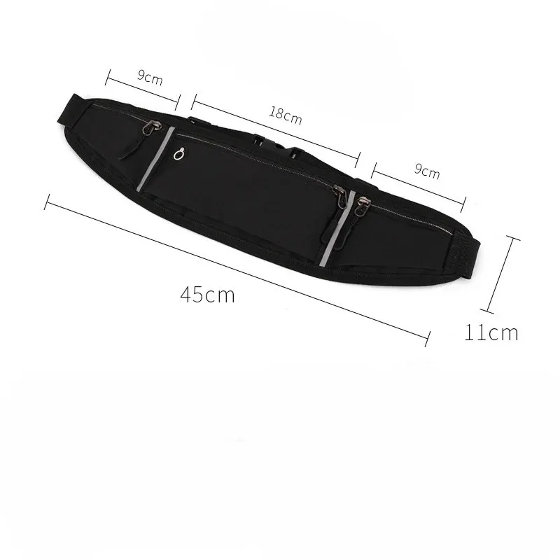 Casual heuptas Waterdichte sporttas Dames Heren Multifunctionele hardloopheuptas Mode Telefoontas Borsttassen Dameshandtas