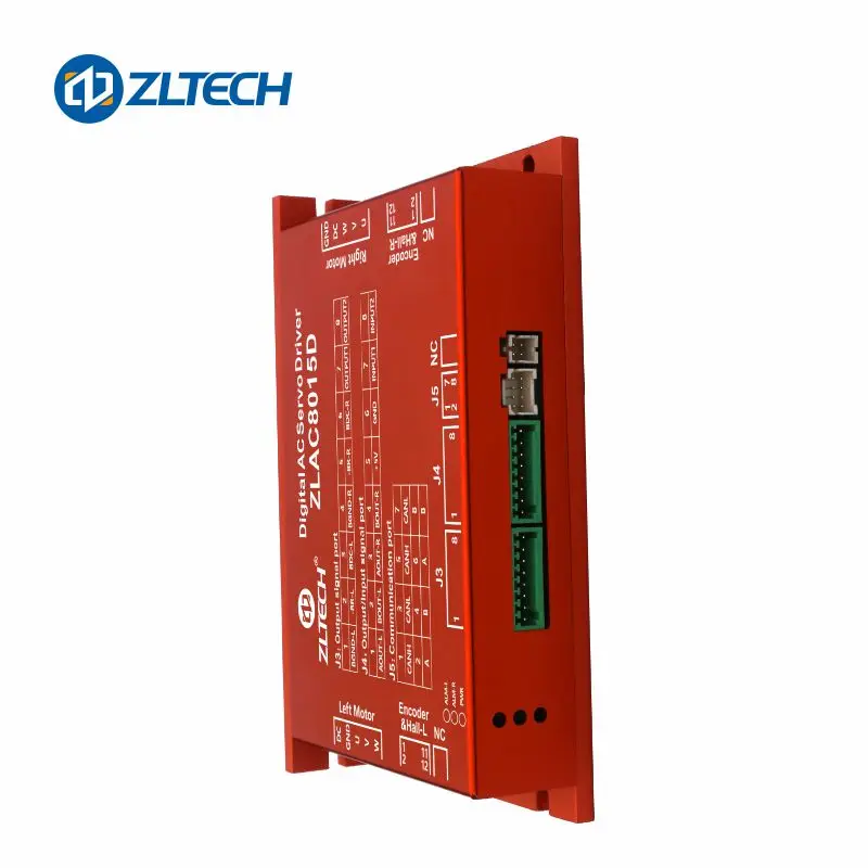 ZLTECH CE ROHS2.0 3 Phase 24V-48V 15A 500W CANOPEN RS485 Dual Channel Brushless DC Hub Motor Controller Driver For Mobile Robot