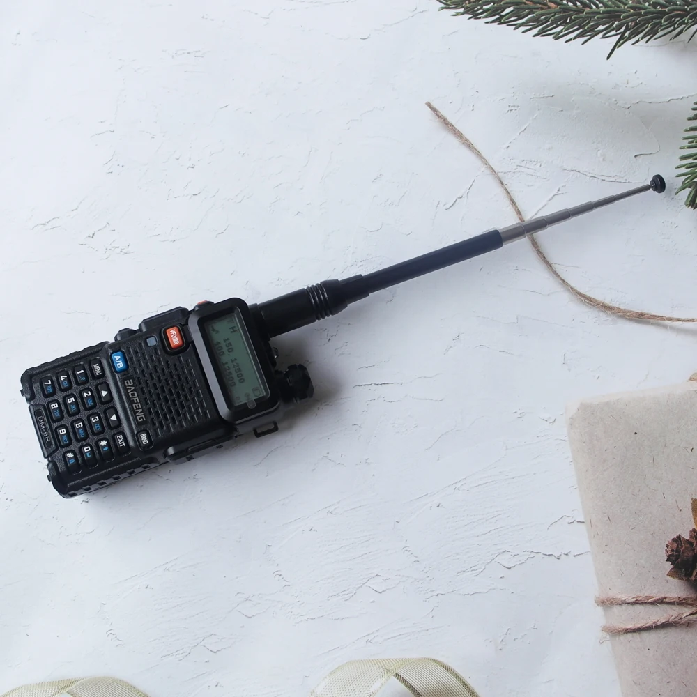 Quansheng UVK5 BAOFENG UV5R Hand-Teleskop-Verlängerungsantenne UHF/VHF-Funkgerät NA-773SMA-F 136 ~ 174 MHz 400 ~ 470 MHz