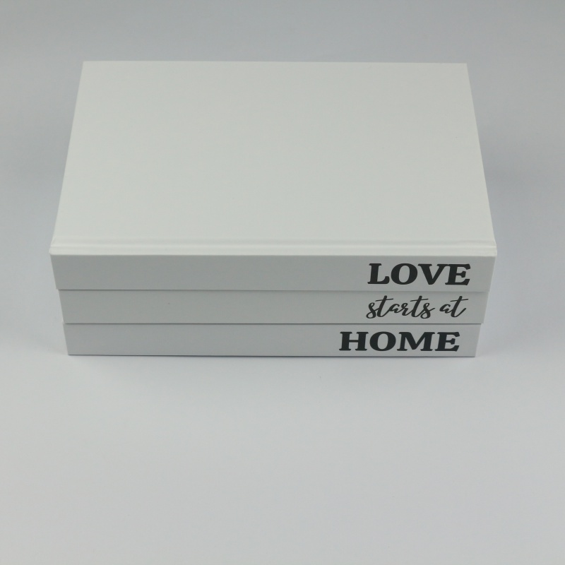 Mesa de centro personalizada, libros decorativos de tapa dura en blanco, superventas
