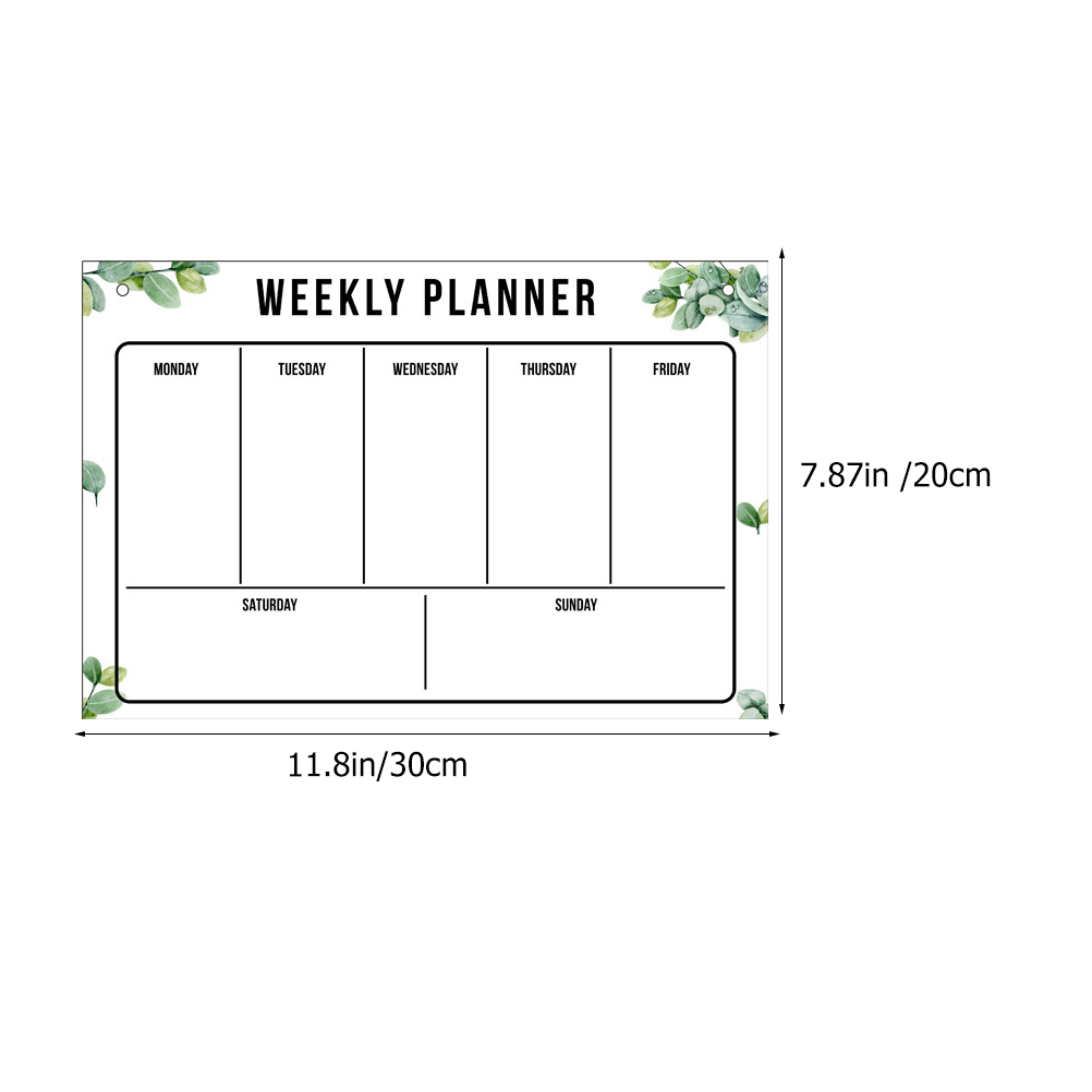 Hanging Acrylic Memo Board Erasable Writing Board Week Plan Whiteboard Home Office School Supply Presentation Supplies