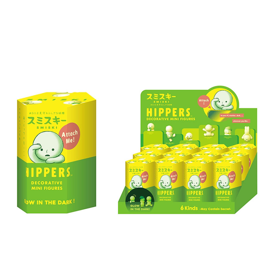 Smiski Worker Series Noctilucent Green Doll Blind Box Cute Surprise Creative Night Light Fairy Doll Decoration Christmas Gift