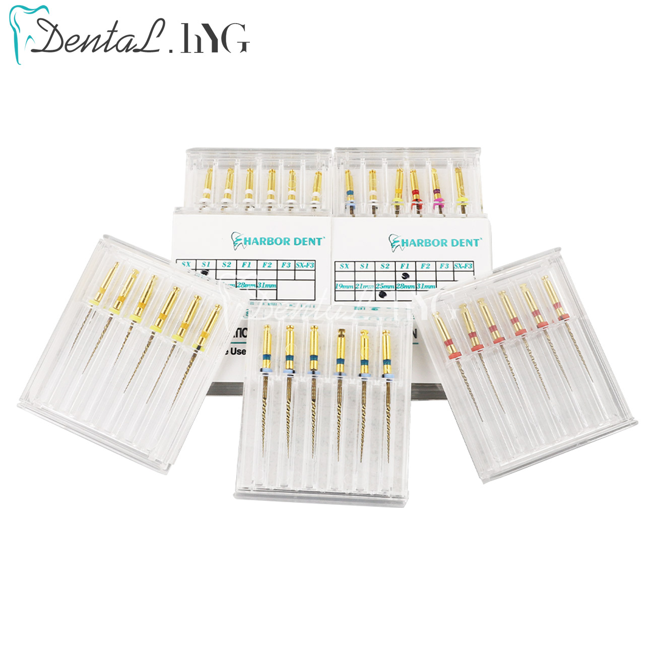 ทันตกรรม SX-F3 ทองไฟล์ Nitinol โรตารี่ Universal เครื่องยนต์ Endodontic Anti-Fatigue คงที่เข็มทันตกรรม Root Canal วัสดุ