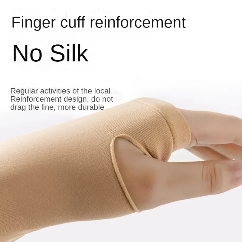 男性と女性のための滑り止めアイスシルクグローブ,日焼け止めカフ,アームスリーブ,UV日焼け止め,アウトドアライディング,新品,夏,1ペア
