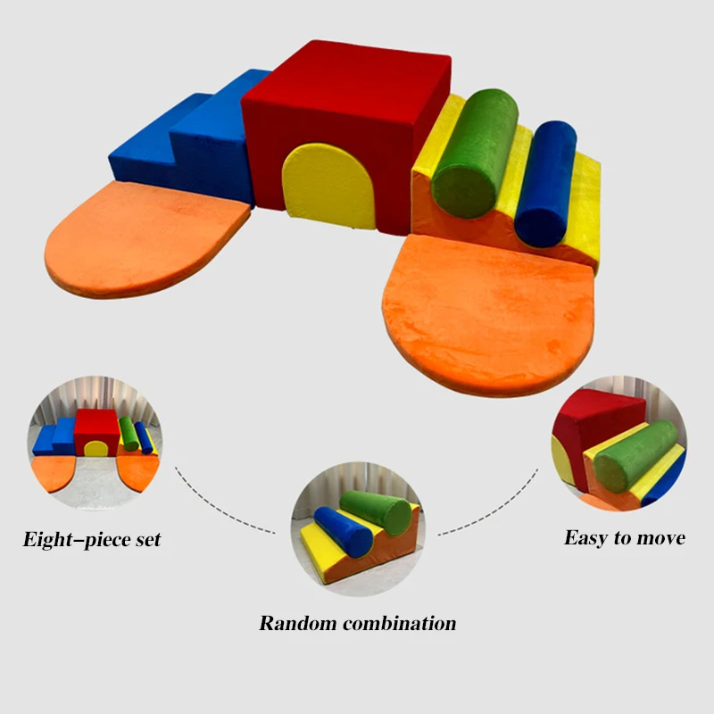 Puffs sofás para niños dormitorio Modular sofá para niños habitación de niños sofá de juego suave gigante moderno bloque de construcción sofá de juego escalonado