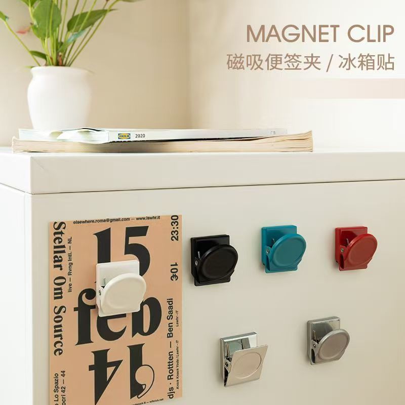 5-Piece Magnetic Office & Fridge Clips Multi-Color Multi-Functional File Organizers Suitable for Home, Kitchen, and Office Use