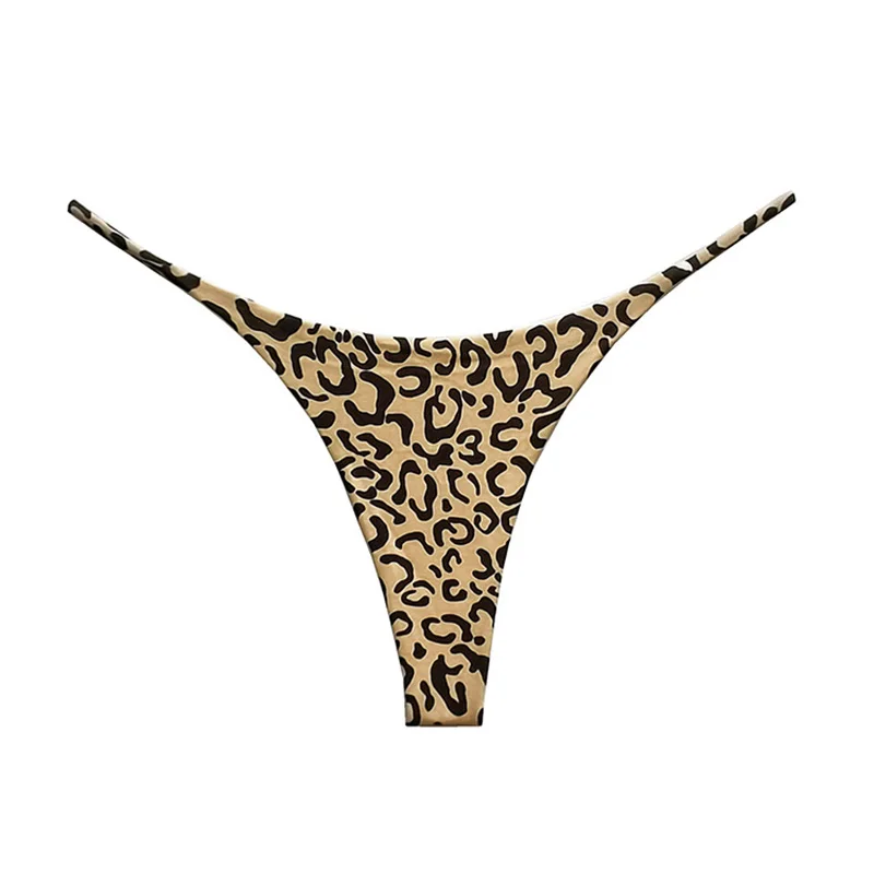 Mutandine da donna in cotone leopardato G String Slip sexy Perizoma a vita bassa T-back Intimo bikini Lingerie femminile senza cuciture Taglia S-XXL