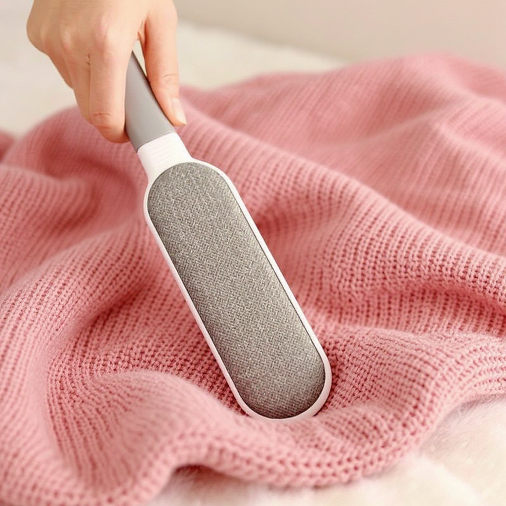 Herbruikbare pluisborstel, dubbelzijdige ontharingsborstel, tapijthaarverwijderingsborstel voor kleding, bank, meubilair, beddengoed, reinigingsgereedschap