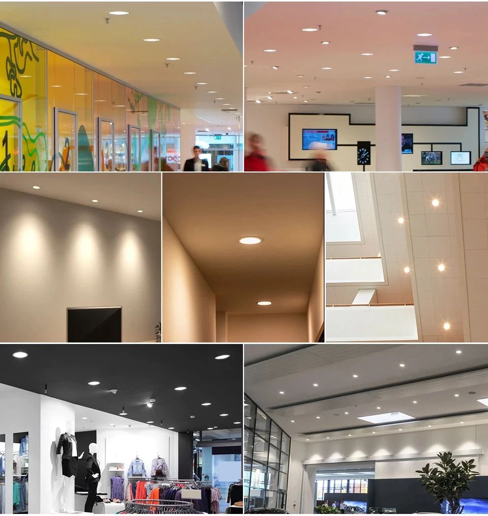Spot LED Downlight plafond AC 220V 240V 9W 12W 15W 18W 21W projecteur froid chaud blanc rond encastré lampe LED Spot éclairage