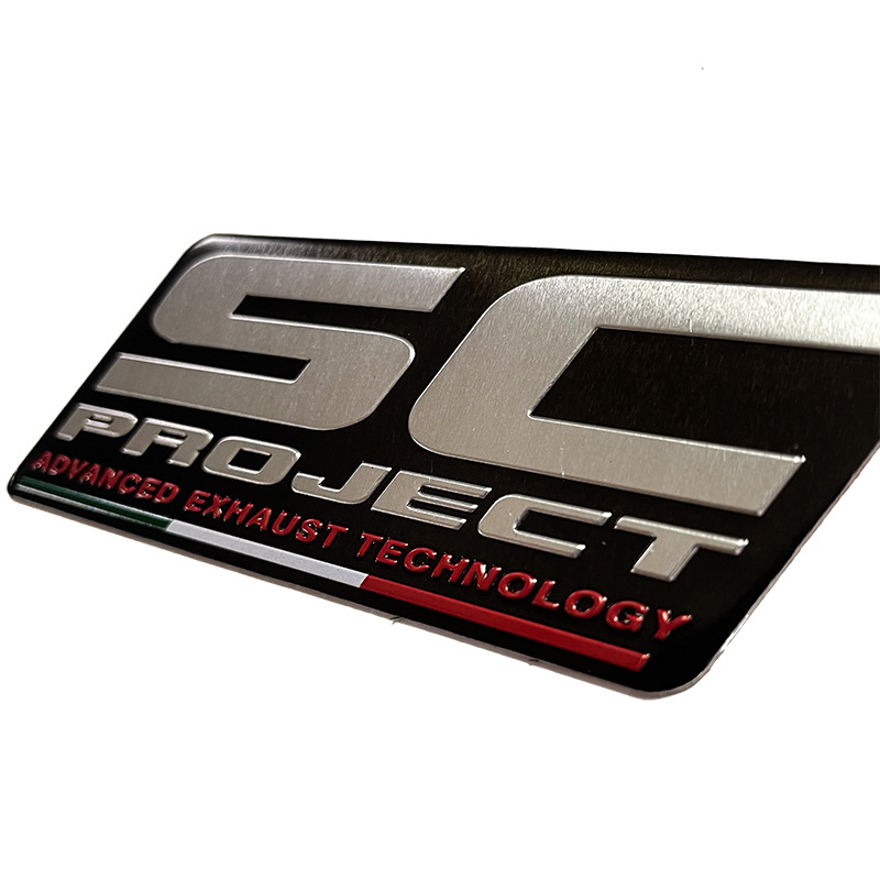 High temperature resistant motorcycle exhaust pipe sticker automobile scooter modified aluminum alloy decorative Decal