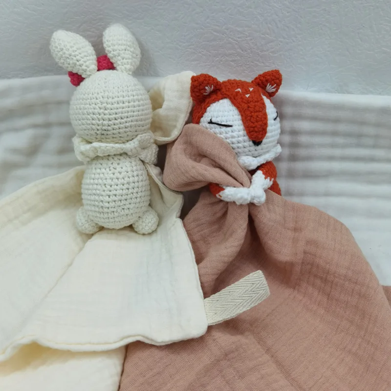 아기 노리개 달래기 수건 턱받이 부드러운 토끼 곰 코끼리 잠자는 인형 Teether 유아 편안한 잠자는 간호 포옹 Doudou B