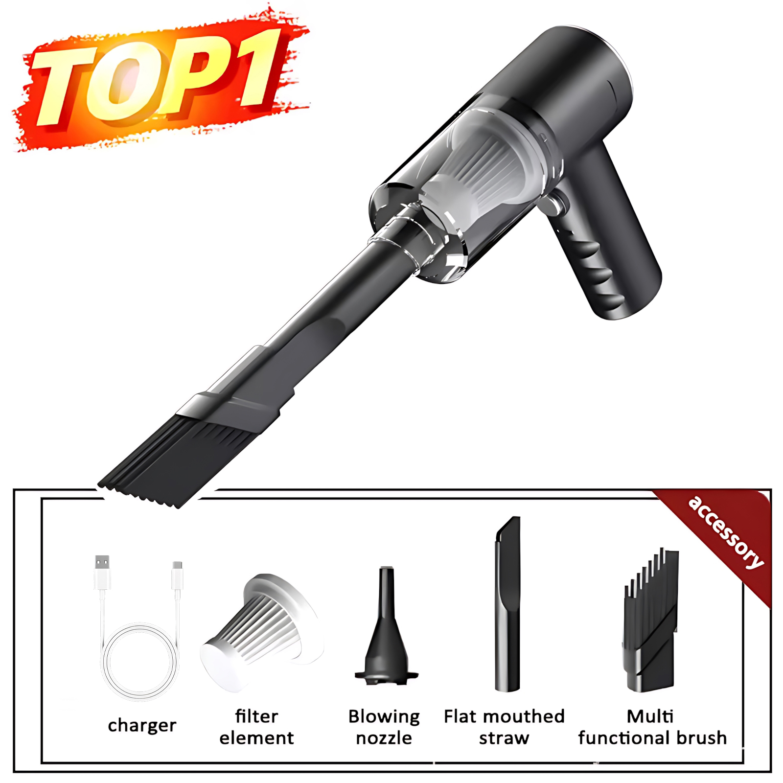 Wireless Mini Vacuum Cleaner Portable Dust Collector Dry And Wet Home Car Dual-Use Handheld Cleaning Appliances USB Charging