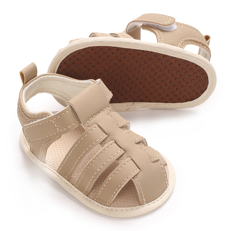 Sandalias informales transpirables de Color sólido para bebés, sandalias antideslizantes ligeras y cómodas para interiores y exteriores, primavera