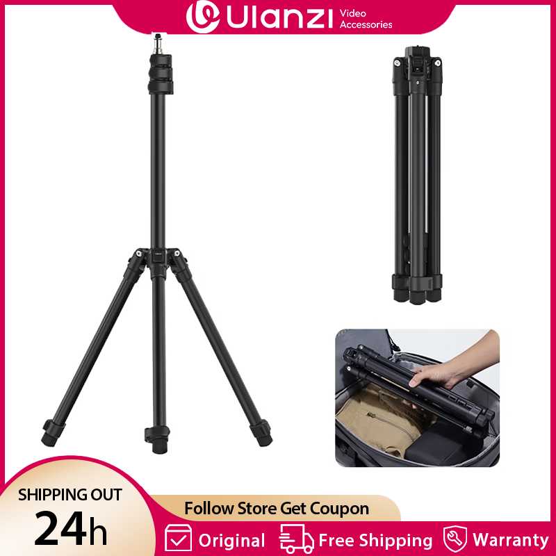 Ulanzi TT43 1,9 м подставка для освещения из алюминиевого сплава, двусторонняя подставка для ног, штатив для светодиодного освещения, проектора, вспышки, софтбокса, максимальная нагрузка 6 кг