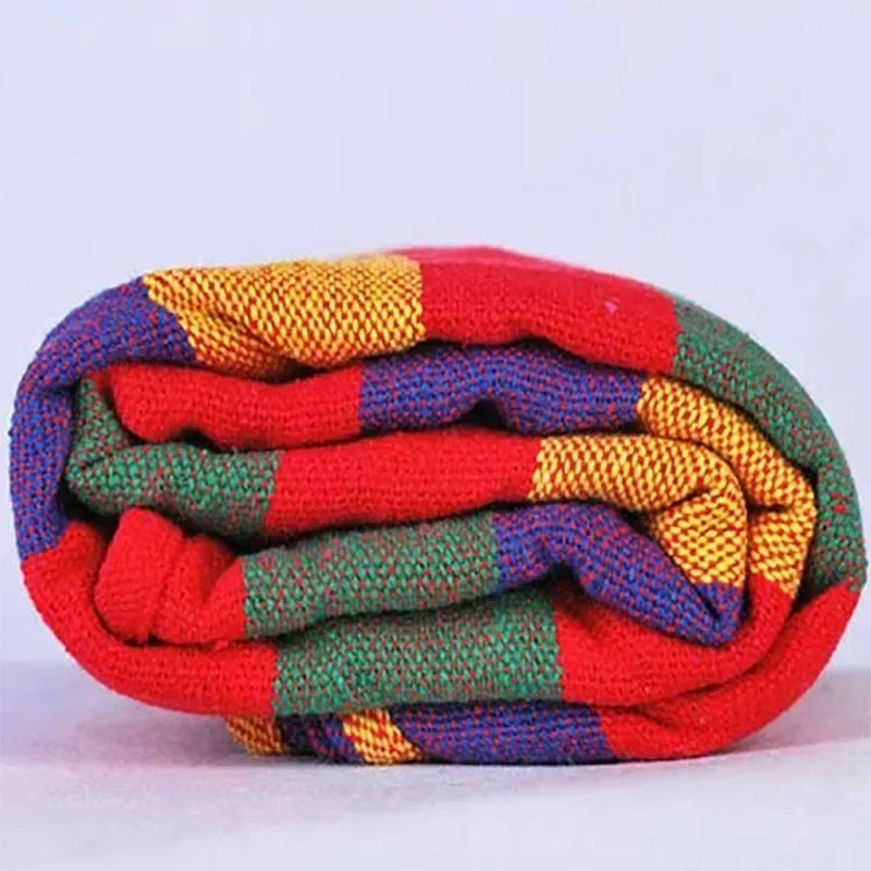 2025 New Sale Ultralight Camping Hammock with Backpack  Rainbow Outdoor Leisure Portable Hammock Canvas Hammocks