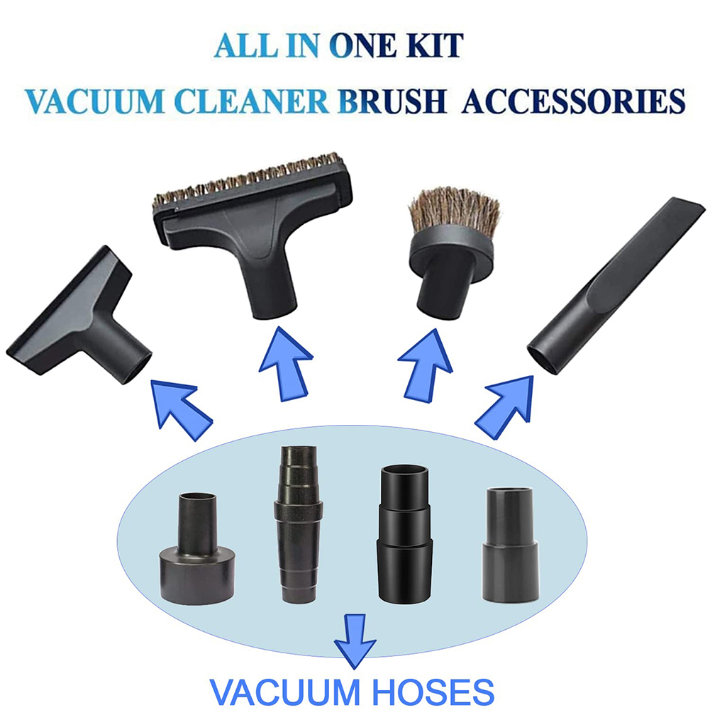 5pcs Universal- Vacuum Hose Adapter Kit Reducer Converter From 1 1/2 Inch To 1 1/4inch Dust Extraction Hose Connector