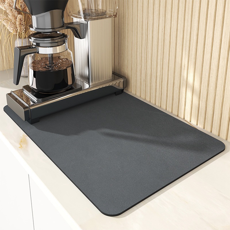 Alfombrilla absorbente antideslizante para secado de platos y café, alfombrilla grande superabsorbente para cocina, secado rápido, almohadilla de drenaje para baño, alfombrilla para vajilla