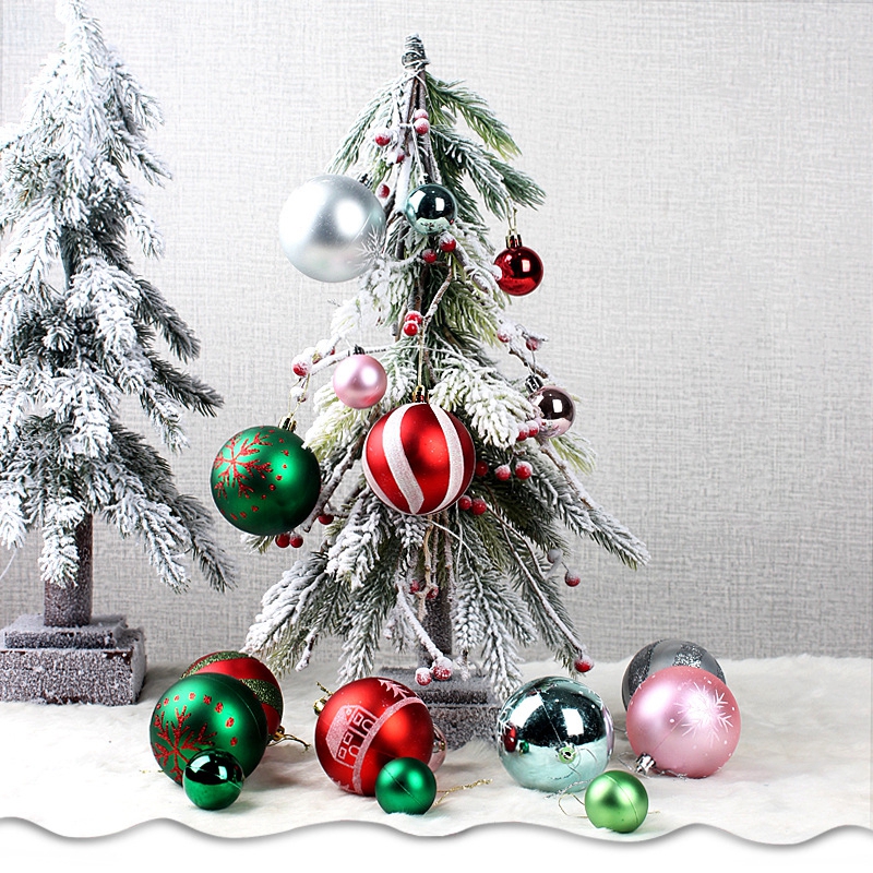 44Pcs 3/6CM Christmas Ball Christmas Tree Decoration Ornaments for Home Decor Halloween New Year Navidad Pendant Ball Accessory