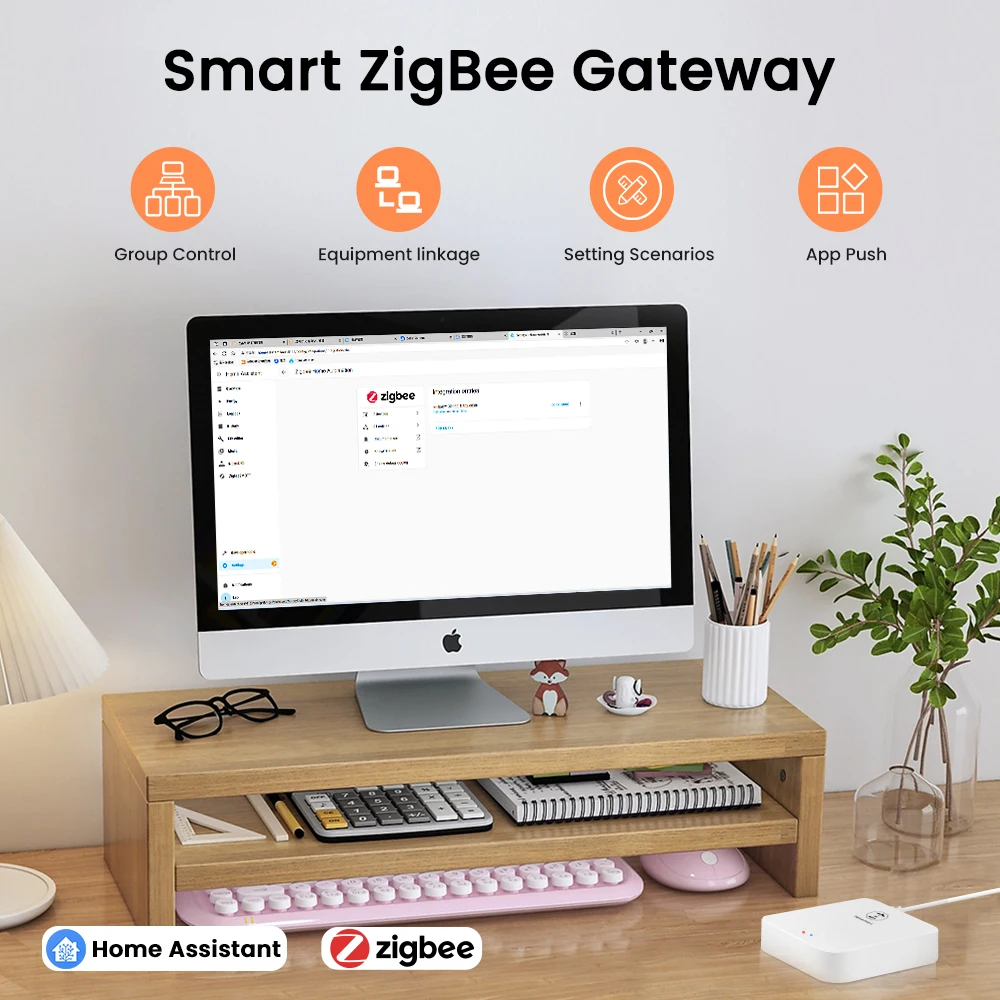 AVATTO ZigBee Home Assistant, Zigbee 2MQTT Zigbee Gateway Hub, ondersteuning voor meerdere protocollen ondersteunen meerdere reguliere merken