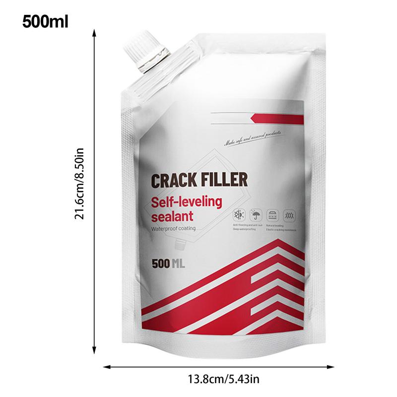 Driveway Crack Filler 500ml Concrete Patch Asphalt Crack Filler Cracked Tile Filler Asphalt Patch For Concrete Repair Roofs