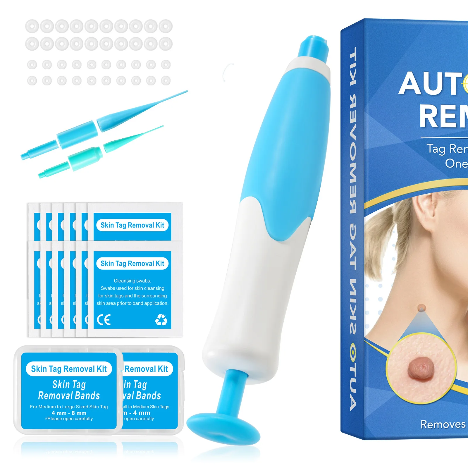 2 em 1 dispositivo removedor de etiqueta de micro pele automático padrão e kit de remoção de etiqueta de micro pele adulto toupeira removedor de verrugas cuidados faciais ferramentas de beleza