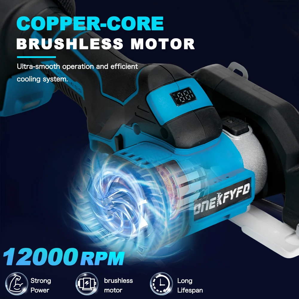 Brushless 3 นิ้วไร้สายไฟฟ้ามินิหู 18 V เครื่องบดมุมบดตัดเครื่องขัดเครื่องมือสําหรับ Makita 18 V แบตเตอรี่