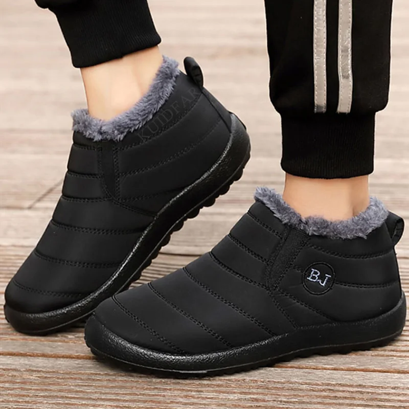 Botas de Mujer, zapatos ligeros de invierno para Mujer, botines de nieve, Botas de Mujer negras, Botas de invierno impermeables de talla grande 2022