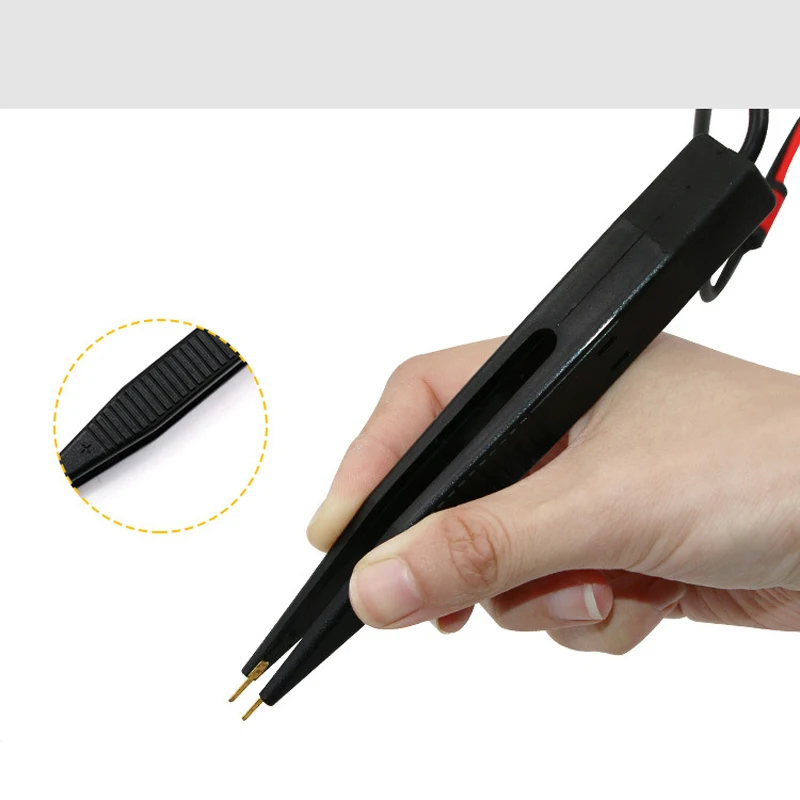 คลิปปากกาทดสอบ SMD Multimeter Probe แหนบ Patch สําหรับ Capacitance ตัวเหนี่ยวนําตัวต้านทานชิปส่วนประกอบ Multi-ใช้ไฟฟ้าเครื่องมือ